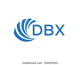 DBX letter logo design on white background. DBX creative circle letter logo concept. DBX letter design.
