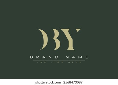 DBY abstract letter logo design. This logo is designed by three abstract letters.