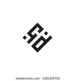 DC abstract geometric concept logo in high quality professional design that will be best for street style