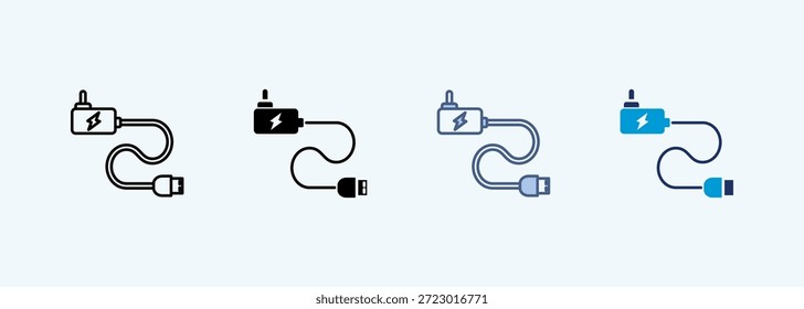 dc adapter multiple style icon collection