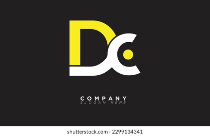 DC Alphabet letters Initials Monogram logo CD, D and C