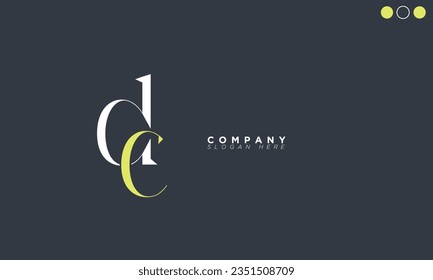 DC Alphabet letters Initials Monogram logo CD, D and C
