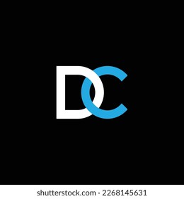 DC or CD abstract outstanding professional business awesome artistic branding company different colors illustration logo