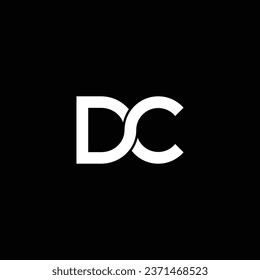 DC or CD abstract outstanding professional business awesome artistic branding company different colors illustration. Logo or icon or monogram design.