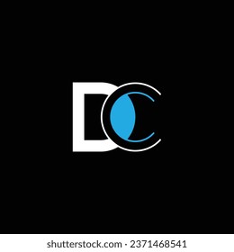 DC or CD abstract outstanding professional business awesome artistic branding company different colors illustration. Logo or icon or monogram design.