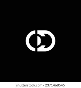 DC or CD abstract outstanding professional business awesome artistic branding company different colors illustration. Logo or icon or monogram design.