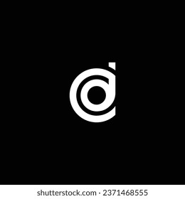 DC or CD abstract outstanding professional business awesome artistic branding company different colors illustration. Logo or icon or monogram design.