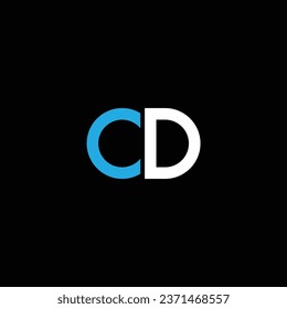 DC o CD abstract sobresaliente negocio profesional asombroso marca artística empresa de diferentes colores ilustración. Diseño de logotipo, icono o monograma.