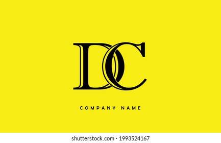 DC, CD Alphabet Letters Logo Monogram