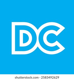 DC and CD Best Letter logo. DC and CD Logo Letter Monogram Slash with Modern logo designs template Pro Vector