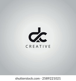 DC CD Creative Minimal Business Letter Logo Design Vector Icon Symbol.