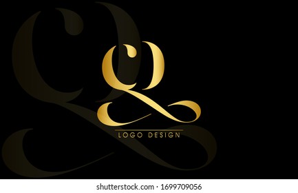 DC or CD initial letter logo design template vector
