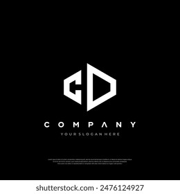 DC or CD Letter Initial Logo Design, Vector Template Business Design