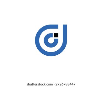 DC CD Logo Design vector template