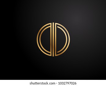 DC circle shape gold color design