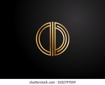 DC circle shape gold color design