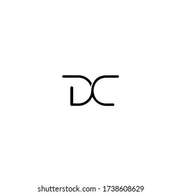 Plantilla de diseño de logotipo para letras DC D C