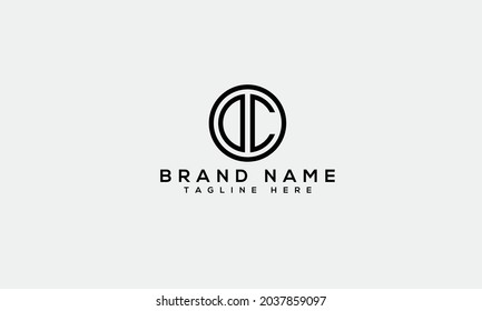 DC d c moderne kreative Buchstabenlogo-Symbolvorlage 