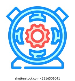 dc generator electrical engineer color icon vector. dc generator electrical engineer sign. isolated symbol illustration