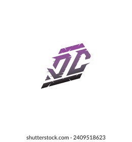 Ideas de inspiración para el logotipo de apoyo inicial de DC para el equipo de juegos, youtube, twitch