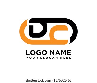 DC initial logo template vexctor