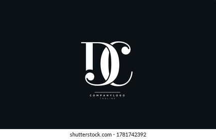 DC Letter Business Logo Design Alphabet Icon Vector Symbol