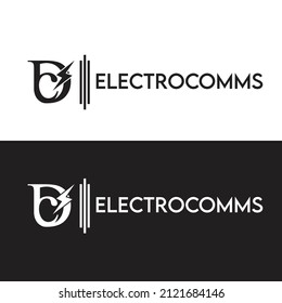 DC letter Electronics Logo Template