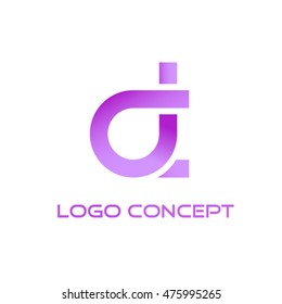 DC letter logo design.