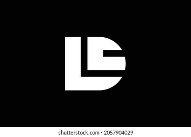 DC letter logo design on luxury background. CD monogram initials letter logo concept. DC icon design. CD elegant and Professional white color letter icon design on black background.