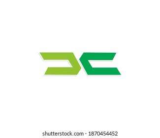 Plantilla de diseño de logotipos de letras DC