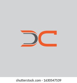 DC letter logo template vector illustration graphic design
