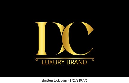 DC letter logo template vector illustration graphic design
