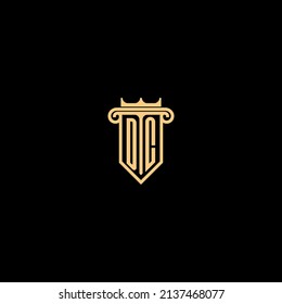 DC line concept logo in high quality professional design that will be best for companies related to real estate
