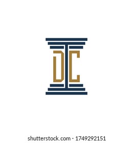 dc logo design vector icon symbol luxury