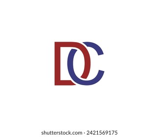 DC logo design vector template