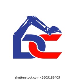 DC logo with an excavator in it.