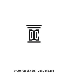 Ilusão de vetor de elemento de vetor de logotipo DC