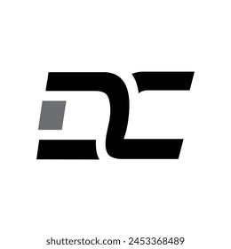 DC monogram logo vector design illustration
