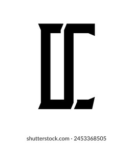 DC monogram logo vector design illustration