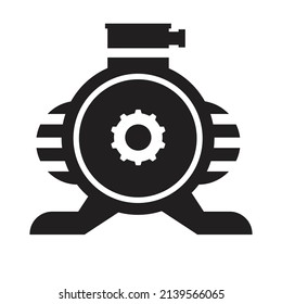 A Dc Motor With Rotor - Electrical Illustration - Vector , Icon