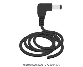Ilustración de conector de cable de alimentación de CC
