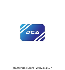 DCA, Abstract initial monogram letter alphabet logo design. An eye-catching and stylish letter DCA initial logo design that showcases simplicity at its finest.

