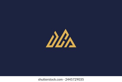 dca letters with mountain logo icon design vector design template inspiration