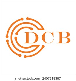 DCB letter design. DCB letter technology logo design on white background. DCB Monogram logo design for entrepreneur and business