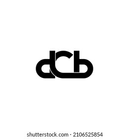 dcb letter initial monogram logo design