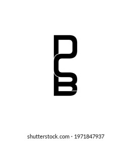 dcb letter original monogram logo design