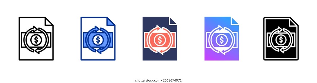 Dcf icon sheet multiple style collection