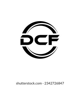 DCF Logo Design, Inspiration for a Unique Identity. Modern Elegance and Creative Design. Watermark Your Success with the Striking this Logo.
