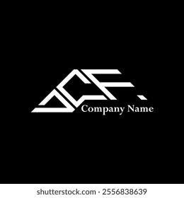 DCF logo design, DCF simple and modern logo. DCF luxurious alphabet design  