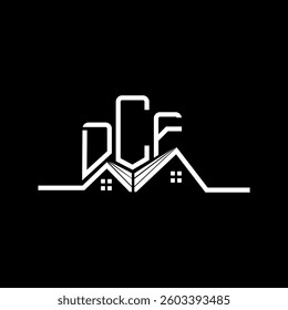DCF Real State logo design, DCF simple and modern logo. DCF luxurious alphabet design  